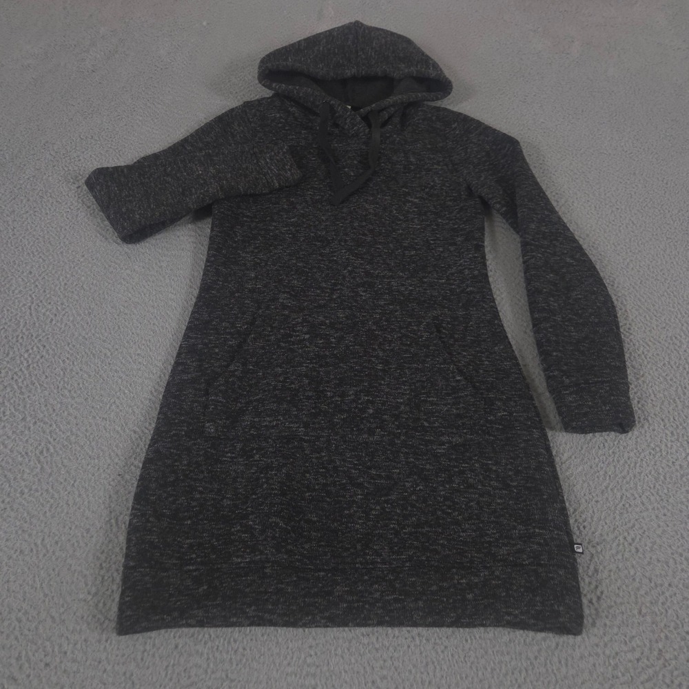 Fabletics Dress Womens S Gray Yukon Heathered Knit Fleece Lined Hoodie Pocket